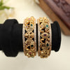 Premium Temple Peacock Designer Bangles for Women | Pair of 2