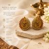 Traditional Artificial Peacock Design Stud Earrings for Women