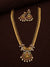Premium Antique Gold Lakshmi Temple Necklace Set for Women | Traditional Coin Chain Necklace with Peacock Pendant & Matching Designer Earrings