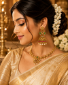 Traditional Artificial Floral Jhumka Earrings with Pearl Drops for Women