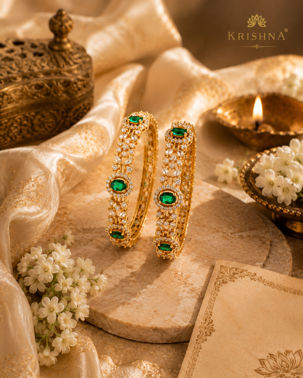 Elegant Designer Stone Bangles for Women