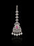 Premium American Diamond Maang Tikka for Women | Silver Plated CZ Stone Bridal Matha Patti Tikka with Pearl Drops