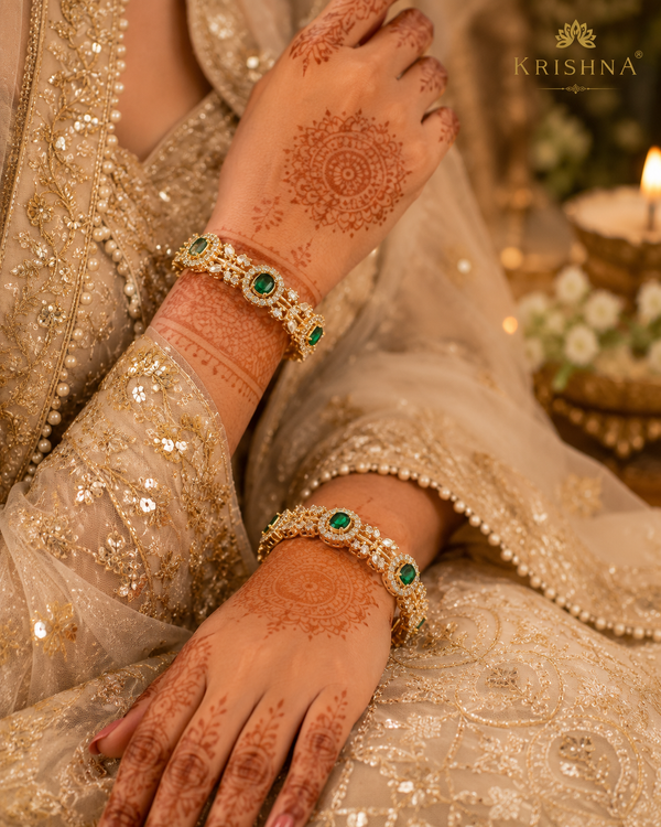Elegant Designer Stone Bangles for Women