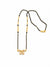 Premium Crystal Pendant Mangalsutra for Women | Gold-Tone Black Bead Chain