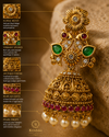 Traditional Artificial Floral Jhumka Earrings with Pearl Drops for Women
