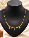 Traditional Gold-Plated Floral Necklace for Women | Elegant Daily Wear & Festive Jewellery