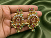 Premium Gold Plated Chandbali Earrings for Women | CZ Stone Ethnic Earrings with Pearl & Green Beads | Festive & Party Wear