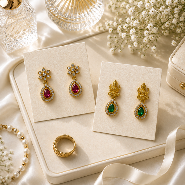 Traditional Designer Earrings Combo Set for Women | Set of 2