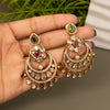 Premium Gold Plated Chandbali Earrings for Women | CZ Stone Traditional Chandeliers | Party, Wedding & Festive Wear