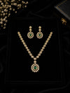Premium Gold Plated Pendant Necklace with Matching Earrings | Party & Wedding Jewellery