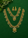 Traditional Bridal Jewellery Set for Women | Gold Tone Artificial Necklace Set with Earrings