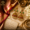 Traditional Artificial Floral Jhumka Earrings with Pearl Drops for Women