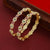 Premium Floral Stone Designer Bangles for Women | Pair of 2