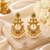 Traditional Artificial Chandbali Pearl Drop Earrings for Women